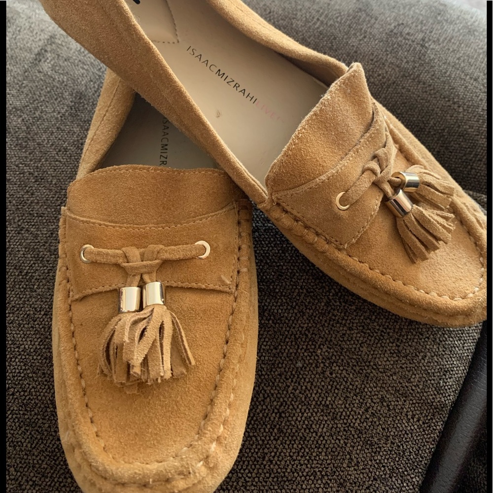 Issac Mizrahi Live! Suede Moccasins with Tassel